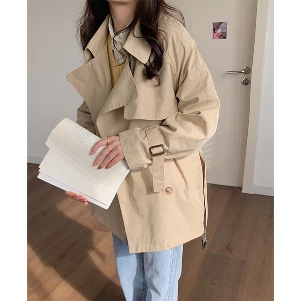 women's jackets weisong 2021 spring and autumn korean loose short windbreaker with thin waist, Black;brown
women's jackets weisong 2021 spring and autumn korean loose short windbreaker with thin waist, Black;brown