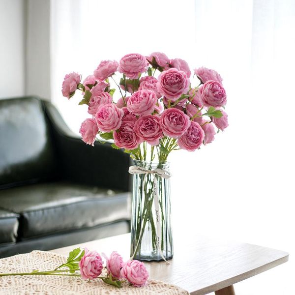 decorative flowers & wreaths 50cm pink rose silk peony artificial bouquet fake for home wedding decoration indoor room decor 3 heads
decorative flowers & wreaths 50cm pink rose silk peony artificial bouquet fake for home wedding decoration indoor room decor 3 heads