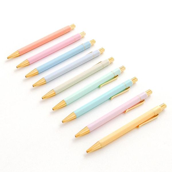 ballpoint pens 1pcs luxury half metal macaron color pen fashion ball for girls rose gold stationery novelty gift, Blue;orange
ballpoint pens 1pcs luxury half metal macaron color pen fashion ball for girls rose gold stationery novelty gift, Blue;orange