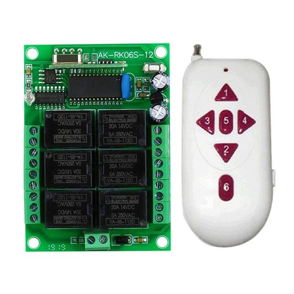 24v 6ch relay module 315/433mhz receiver wireless remote control switch motor controller for light garage door opener controlers
24v 6ch relay module 315/433mhz receiver wireless remote control switch motor controller for light garage door opener controlers