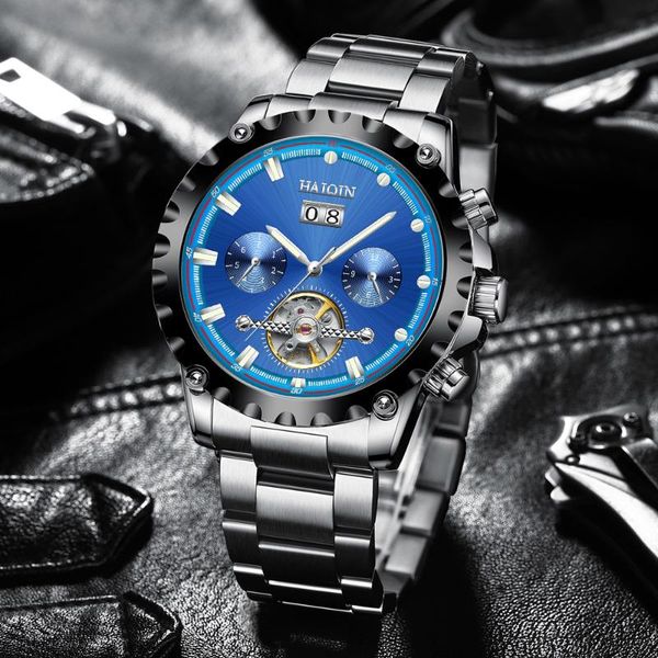 wristwatches haiqin reloj hombres watches men 2021 mechanical automatic sport watch military tourbillon, Slivery;brown
wristwatches haiqin reloj hombres watches men 2021 mechanical automatic sport watch military tourbillon, Slivery;brown