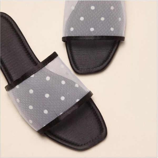 slippers 2021 fashion sandals mesh polka dot ladies lazy drag women large size 36-42, Black
slippers 2021 fashion sandals mesh polka dot ladies lazy drag women large size 36-42, Black