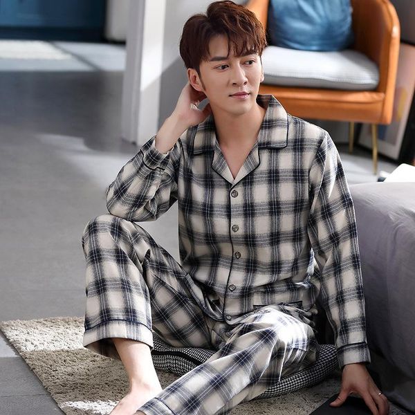 100% cotton pijama for men plaid autumn winter sleepwear pajamas pyjamas set 3xl casual striped male homewear home clothes men's, Black;brown
100% cotton pijama for men plaid autumn winter sleepwear pajamas pyjamas set 3xl casual striped male homewear home clothes men's, Black;brown