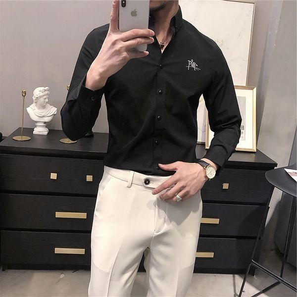 t shirts quality 4xl-m simple embroidery for men's clothes 2021 long fashion sleeve formal fine-tuning casual office sweaters sale dgew, White;black
t shirts quality 4xl-m simple embroidery for men's clothes 2021 long fashion sleeve formal fine-tuning casual office sweaters sale dgew, White;black