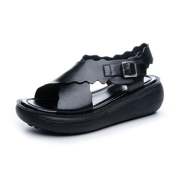 summer open-toed women's sandals pure color simple and sweet all-match fashion thick-soled elegant outer wear, Black
summer open-toed women's sandals pure color simple and sweet all-match fashion thick-soled elegant outer wear, Black