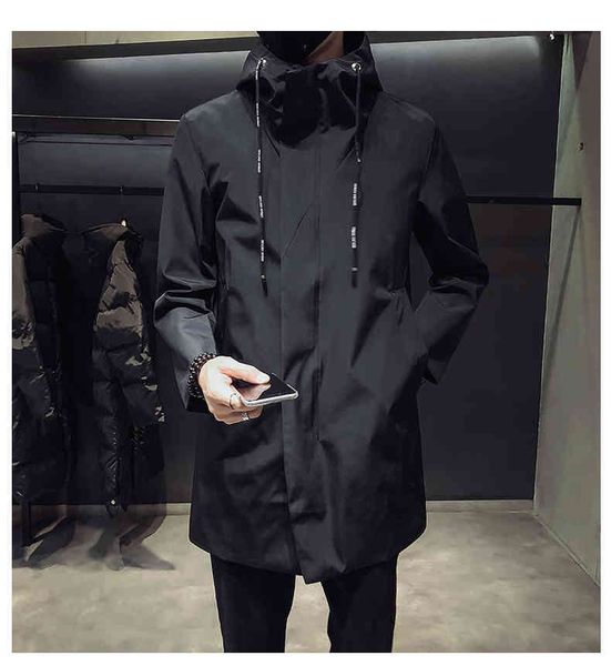 downs black hooded windbreaker men's casual wear windproof jacket 
downs black hooded windbreaker men's casual wear windproof jacket