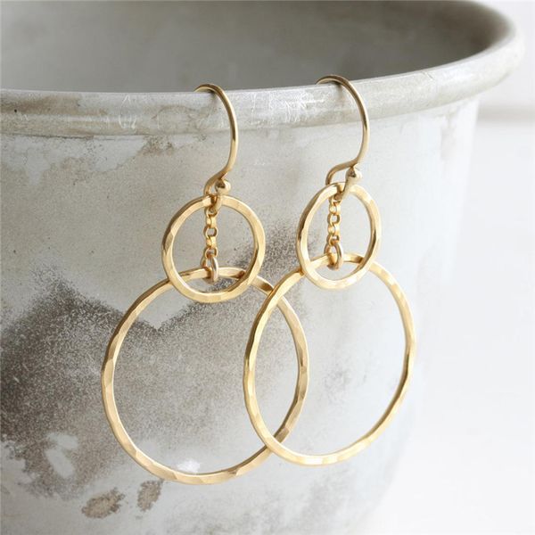 14k gold filled circle earrings hammered gold jewelry minimalism brincos vintage pendientes, Silver
14k gold filled circle earrings hammered gold jewelry minimalism brincos vintage pendientes, Silver