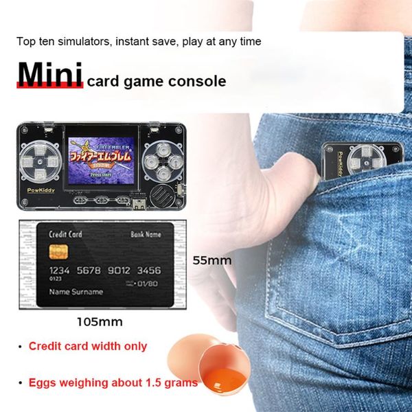 powkiddy a66 handheld game console retro mini player with 4000 games portable players