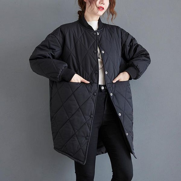 women's jackets plus size coats women wadded jacket plaid oversize cardigan parka cotton-padded female loose down winter coat s3478, Black;brown
women's jackets plus size coats women wadded jacket plaid oversize cardigan parka cotton-padded female loose down winter coat s3478, Black;brown