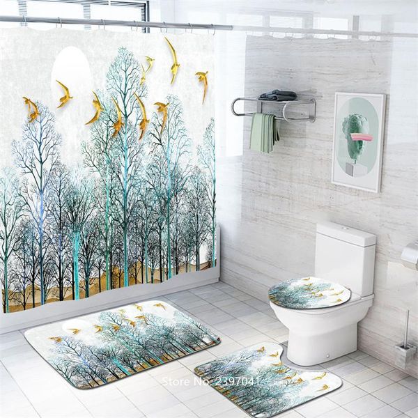 shower curtains beautiful scenery bathroom set woods snow mountain waterproof and mildew proof curtain toilet lid non-slip bath blanket
shower curtains beautiful scenery bathroom set woods snow mountain waterproof and mildew proof curtain toilet lid non-slip bath blanket