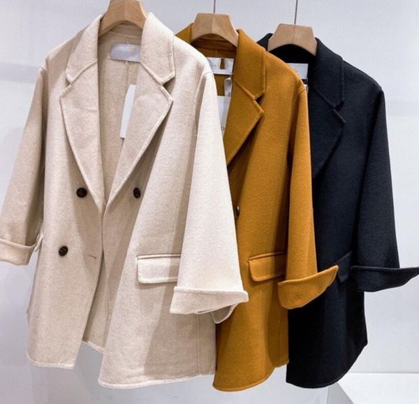 classic women's cashmere suits blazers christian studio luxury designer wool blend coat, White;black
classic women's cashmere suits blazers christian studio luxury designer wool blend coat, White;black