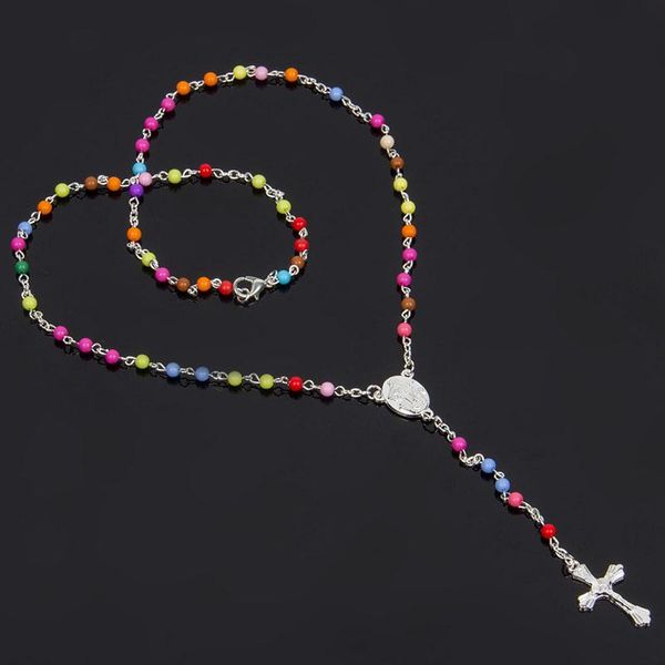 pendant necklaces jesus christ cross alloy bead long chain mens women virgin mary christian fashion jewelry rosary necklace, Silver
pendant necklaces jesus christ cross alloy bead long chain mens women virgin mary christian fashion jewelry rosary necklace, Silver