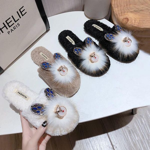 women shoes fur slides for 2021 cute fluffy slippers woman fuzzy mules ladies home flats, Black
women shoes fur slides for 2021 cute fluffy slippers woman fuzzy mules ladies home flats, Black