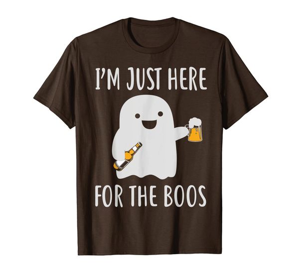 i'm just here for the boos shirt, White;black