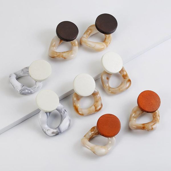 stud round wood earrings for women 2021 trend fashion korean style irregular acrylic girls grunge punk jewelry, Golden;silver
stud round wood earrings for women 2021 trend fashion korean style irregular acrylic girls grunge punk jewelry, Golden;silver