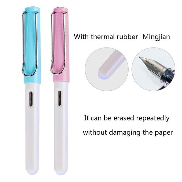 1pcs kawaii erasable gel pen f nib replaceable ink sac 0.5mm blue black school office supplies stationery gift fountain pens
1pcs kawaii erasable gel pen f nib replaceable ink sac 0.5mm blue black school office supplies stationery gift fountain pens