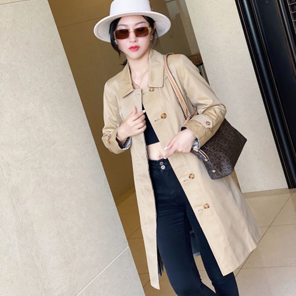 women's trench coats long classic windbreaker waterproof british new high-end english style autumn winter gabadian solid color d07, Tan;black
women's trench coats long classic windbreaker waterproof british new high-end english style autumn winter gabadian solid color d07, Tan;black