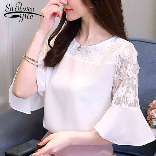 summer blouses short sleeve lace chiffon blouse women blusas mujer de moda womens and clothing 3850 50 210508, White
summer blouses short sleeve lace chiffon blouse women blusas mujer de moda womens and clothing 3850 50 210508, White
