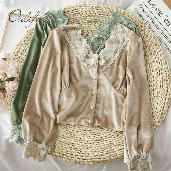 autumn summer vintage women velvet blouse shirt long sleeve lace crochet female 210513, White
autumn summer vintage women velvet blouse shirt long sleeve lace crochet female 210513, White