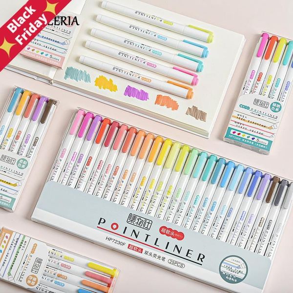 15/25pcs/set japanese stationery zebra mildliner fluorescent marker double headed highlighter pens for school painting supplies highlighters, Black;red
15/25pcs/set japanese stationery zebra mildliner fluorescent marker double headed highlighter pens for school painting supplies highlighters, Black;red