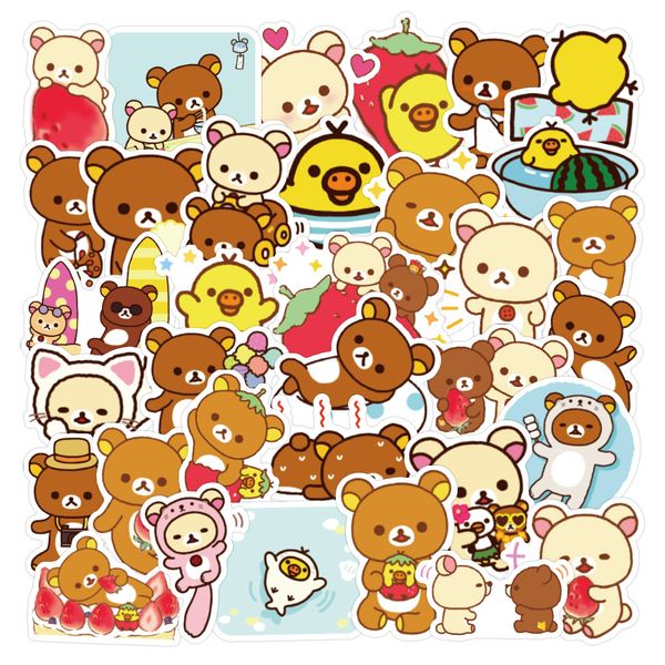 50 pcs/set kawaii cartoon rilakkuma bear waterproof pvc stickers scrapbooking diy journaling cute stationery sticker diary
50 pcs/set kawaii cartoon rilakkuma bear waterproof pvc stickers scrapbooking diy journaling cute stationery sticker diary