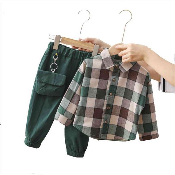 children clothing sets cotton baby long sleeve costume plaid shirt pants for boys outfit kids coat spring autumn boy, White
children clothing sets cotton baby long sleeve costume plaid shirt pants for boys outfit kids coat spring autumn boy, White