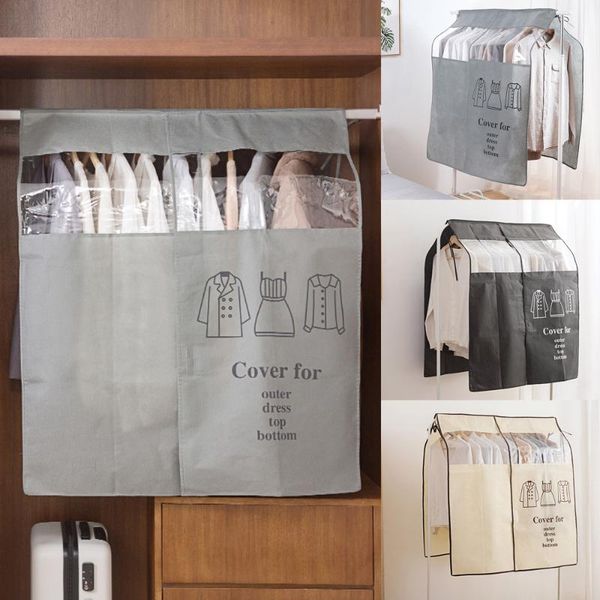 1pcs wardrobe clothing dust cover non-woven clothes hanging garment bag for home storage suit jacket boxes & bins
1pcs wardrobe clothing dust cover non-woven clothes hanging garment bag for home storage suit jacket boxes & bins