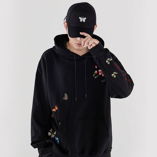 men's hoodies & sweatshirts hooded hoodie, hip hop, harajuku, streetwear, embroidered butterfly, floral, cotton sweater, casual, autumn, Black
men's hoodies & sweatshirts hooded hoodie, hip hop, harajuku, streetwear, embroidered butterfly, floral, cotton sweater, casual, autumn, Black