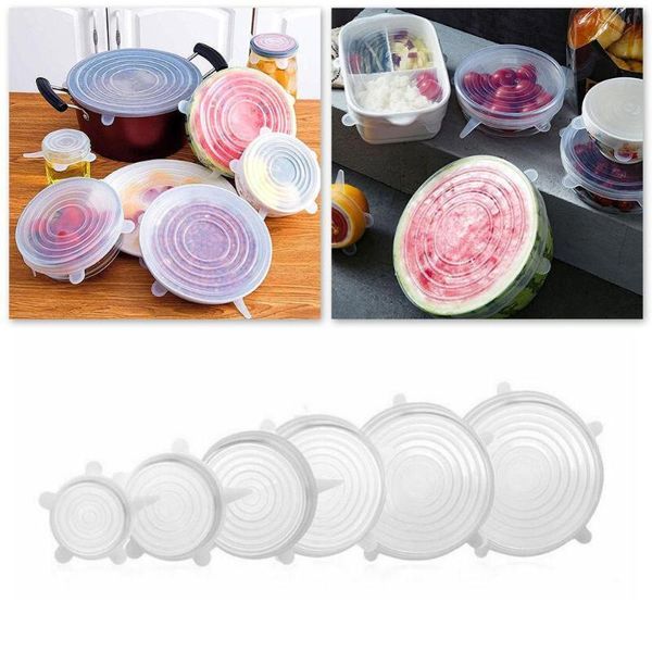 kitchen storage & organization 6 pcs silicone stretch lids universal food wrap bowl pot lid cover pan cooking accessories
kitchen storage & organization 6 pcs silicone stretch lids universal food wrap bowl pot lid cover pan cooking accessories