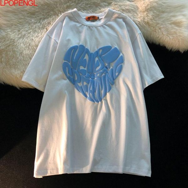 women's t-shirt 2021 summer short-sleeved cotton%100 couples o-neck simple harajuku retro love pattern y2k, White
women's t-shirt 2021 summer short-sleeved cotton%100 couples o-neck simple harajuku retro love pattern y2k, White