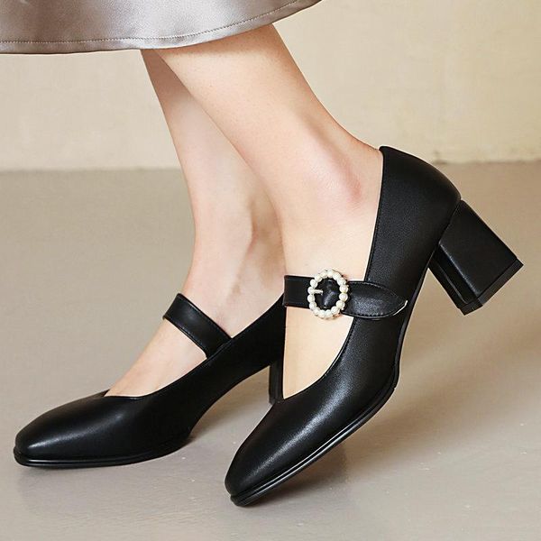 dress shoes women summer mary jane pumps fashion buckle high heels women's ladies square toe thick heel spring, Black
dress shoes women summer mary jane pumps fashion buckle high heels women's ladies square toe thick heel spring, Black