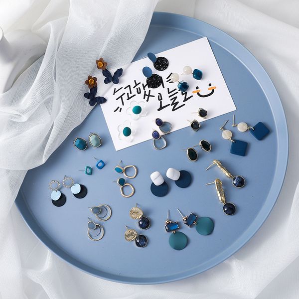 budrovky sweet fashion greyish blue earrings artistic cute lady girl all-match korean-style ear stud ear studdio chan contact, Silver
budrovky sweet fashion greyish blue earrings artistic cute lady girl all-match korean-style ear stud ear studdio chan contact, Silver