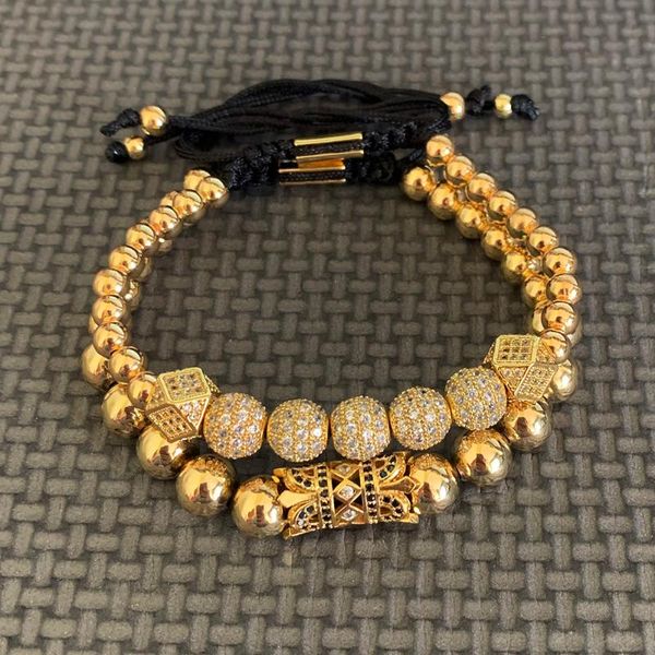 2 pcs/set geometric rivets charms bracelets for women men copper beaded bracelets male accessories pulseira masculina, Golden;silver
2 pcs/set geometric rivets charms bracelets for women men copper beaded bracelets male accessories pulseira masculina, Golden;silver