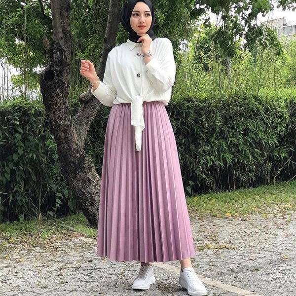 skirts donsignet muslim solid color big swing skirt spring summer pleated floor middle east arab women fashion long, Black
skirts donsignet muslim solid color big swing skirt spring summer pleated floor middle east arab women fashion long, Black