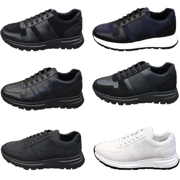 mens designer sneakers prax 01 leather lace-up elegant runner trainers nylon luxury shoes casual shoes 6 design with box 276, Black
mens designer sneakers prax 01 leather lace-up elegant runner trainers nylon luxury shoes casual shoes 6 design with box 276, Black