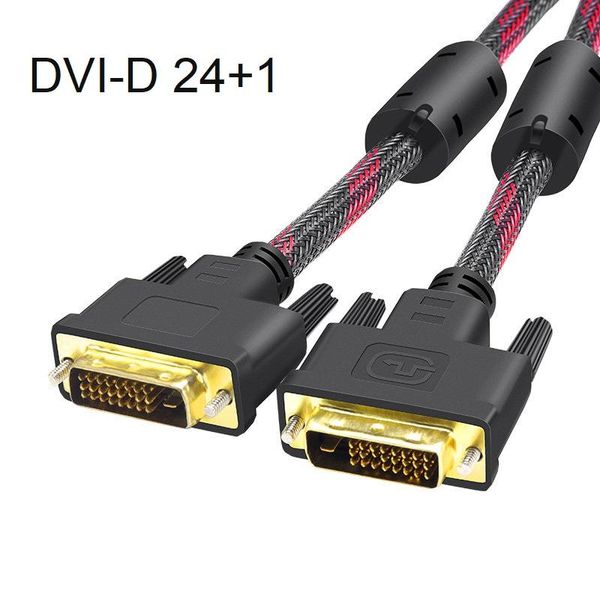 dvi-d 24+1 dual link male to digital video cable gold plated with ferrite core support 1920*1080 for gaming, dvd, lapcables & connectors
dvi-d 24+1 dual link male to digital video cable gold plated with ferrite core support 1920*1080 for gaming, dvd, lapcables & connectors