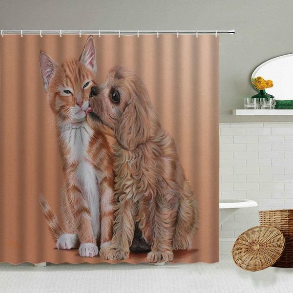 shower curtains kiss cat dog curtain cute pet animal european style couples bathroom accessories with hook waterproof washable
shower curtains kiss cat dog curtain cute pet animal european style couples bathroom accessories with hook waterproof washable