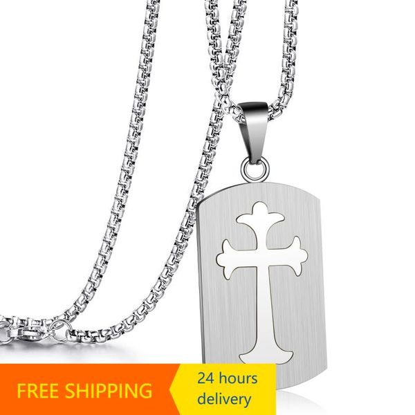 pendant necklaces ascona cross men's stainless steel necklace catholic party banquet fashion jewelry decoration, Silver
pendant necklaces ascona cross men's stainless steel necklace catholic party banquet fashion jewelry decoration, Silver