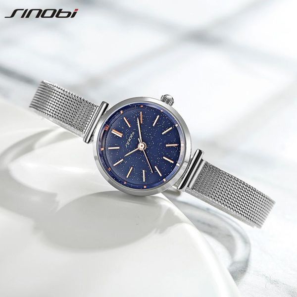 wristwatches sinobi est original design 2021 women luxury blue sky quartz small dial clock gift woman watches watch feminino, Slivery;brown
wristwatches sinobi est original design 2021 women luxury blue sky quartz small dial clock gift woman watches watch feminino, Slivery;brown