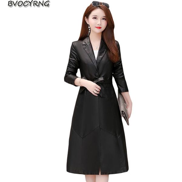 women's leather & faux long black pu coat female 2021 spring autumn fashion casual plus size slim parka high-end women windbreaker
women's leather & faux long black pu coat female 2021 spring autumn fashion casual plus size slim parka high-end women windbreaker