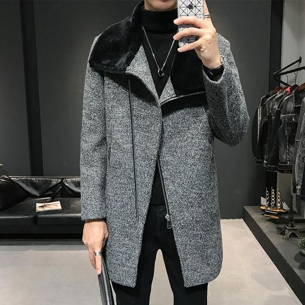 men's wool & blends 2021 winter slim-fit stand-up collar fashion blended jacket clip thick casual windbreaker s-3xl, Black
men's wool & blends 2021 winter slim-fit stand-up collar fashion blended jacket clip thick casual windbreaker s-3xl, Black