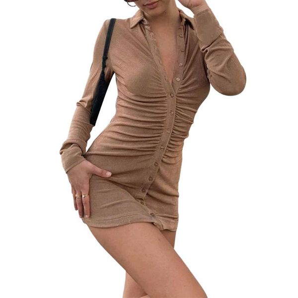 casual dresses 2021 summer female slim short dress solid color turn-down collar long sleeve package hip pary mini for ladies, Black;gray
casual dresses 2021 summer female slim short dress solid color turn-down collar long sleeve package hip pary mini for ladies, Black;gray