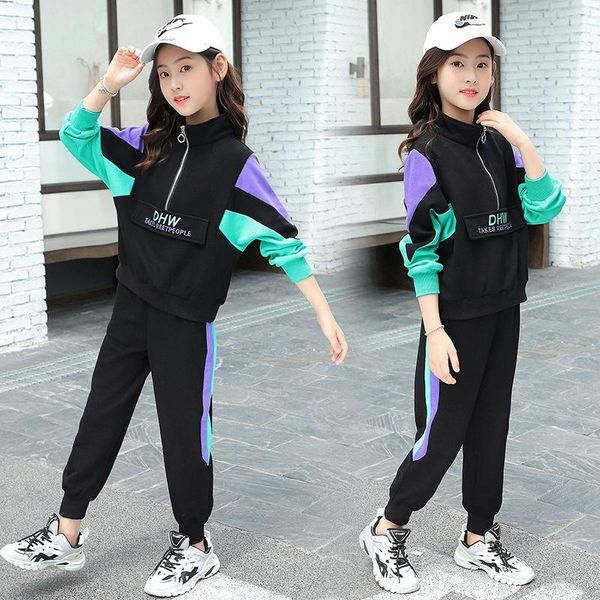 clothing sets girls spring suits 2021 big children's clothes and autumn health sports, White
clothing sets girls spring suits 2021 big children's clothes and autumn health sports, White