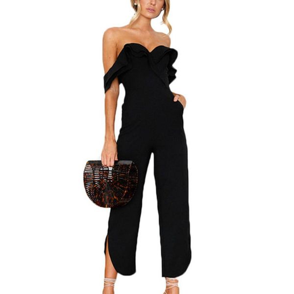 women's jumpsuits & rompers off shoulder pockets casual jumpsuit summer 2021 women wrapped chest backless long black romper overall fem, Black;white
women's jumpsuits & rompers off shoulder pockets casual jumpsuit summer 2021 women wrapped chest backless long black romper overall fem, Black;white