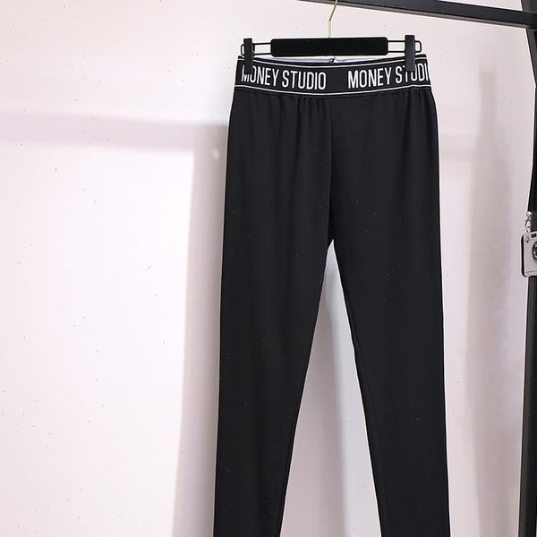 women capri autumn plus size pencil basic pants for large slim casual elastic waist long sport trousers black 4xl 5xl, Black;white
women capri autumn plus size pencil basic pants for large slim casual elastic waist long sport trousers black 4xl 5xl, Black;white