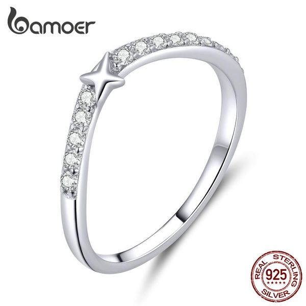 cluster rings bamoer authentic 925 sterling silver transparent cz little star finger for women wedding statement fine jewelry bsr112, Golden;silver
cluster rings bamoer authentic 925 sterling silver transparent cz little star finger for women wedding statement fine jewelry bsr112, Golden;silver