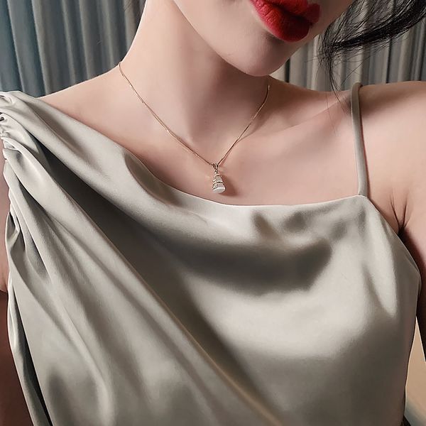 genuine gold electroplating korean necklace cat's eye stone gourd pendant clavicle chain women's fashion net red ins versatile nec, Silver
genuine gold electroplating korean necklace cat's eye stone gourd pendant clavicle chain women's fashion net red ins versatile nec, Silver