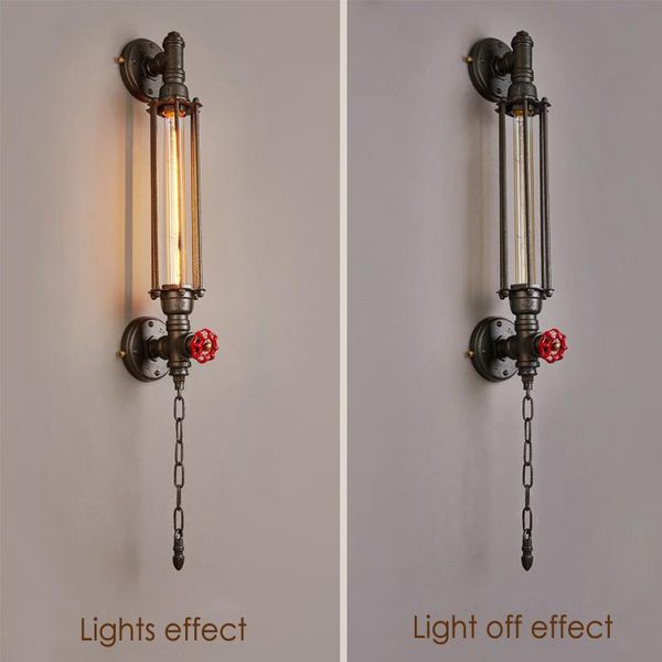 steam punk industrial light e27 pipe vintage wall lamp bedside bedroom aisle sconce cafe restaurant
steam punk industrial light e27 pipe vintage wall lamp bedside bedroom aisle sconce cafe restaurant