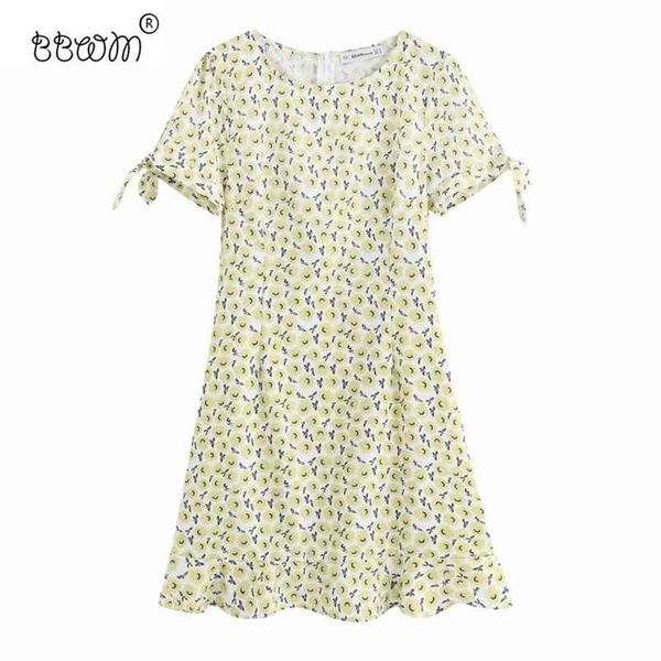 women fashion floral printed lace-up cuff mini dress casual female o-neck short sleeve dresses girls chic vestidos 210531, Black;gray
women fashion floral printed lace-up cuff mini dress casual female o-neck short sleeve dresses girls chic vestidos 210531, Black;gray