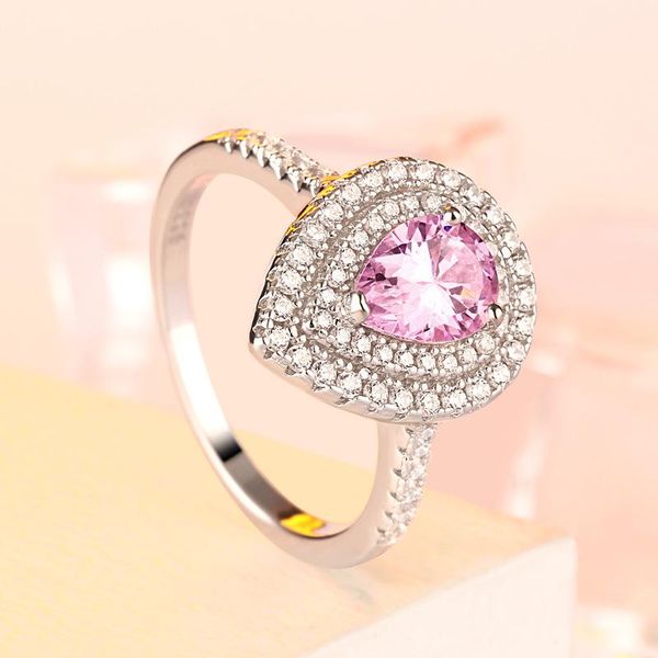 elegant pear-shaped bridal jewelry 925 silver wedding engagement rings for women cluster, Golden;silver
elegant pear-shaped bridal jewelry 925 silver wedding engagement rings for women cluster, Golden;silver